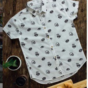 Pyknic Morning Glory Button Up Top